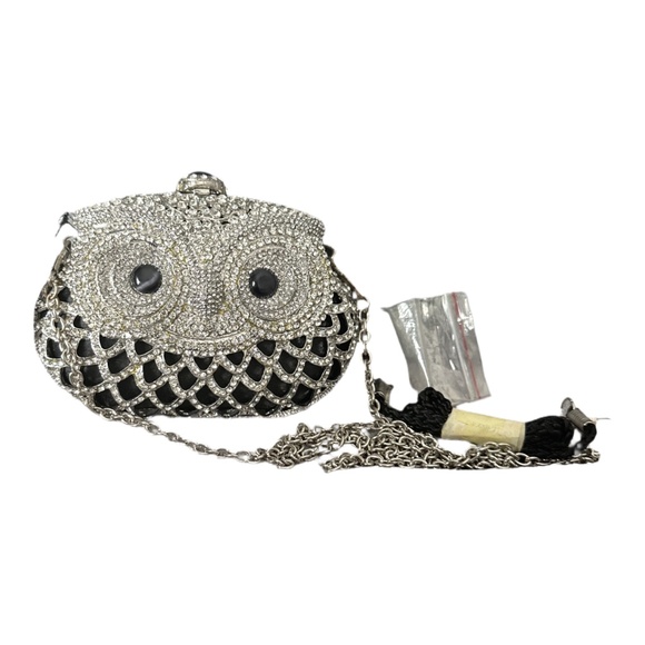 Sasha Jeweled Owl Clutch NWT - Picture 2 of 14